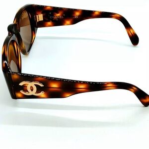 Authentic Chanel Sunglasses 01451 91235 Women's Browns